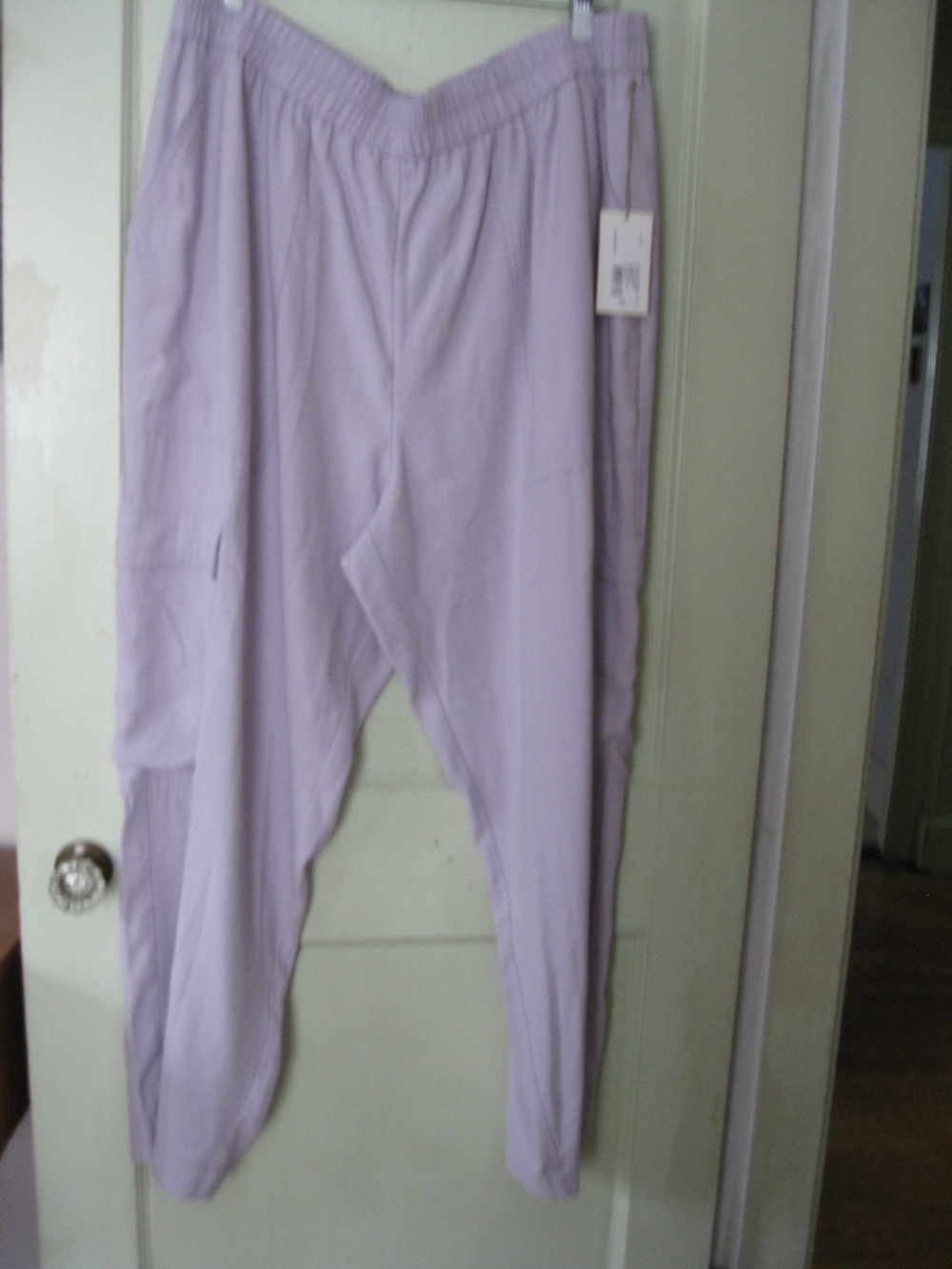 A New Day lavender pull-on unlined cargo pants size 1X